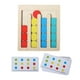 thumbnail image 1 of Juguetes de madera Montessori para preescolar, educativos, de viaje, para desarrollar habilidades motoras finas. 4 colores, 1 of 9