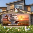 thumbnail image 2 of Garage Door Easter Banner 16x7 ft, Bunny Rabbit & Egg Spring Flower Cover Decoration, Large Outdoor Indoor Hanging Background for Party Supplies & Welcome Decor, 2 of 6