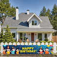 thumbnail image 5 of LUUFILx Happy Birthday Party Backdrop Banner Cake Balloon Decoration Photography Props Background Celebration Supplies, 5 of 8
