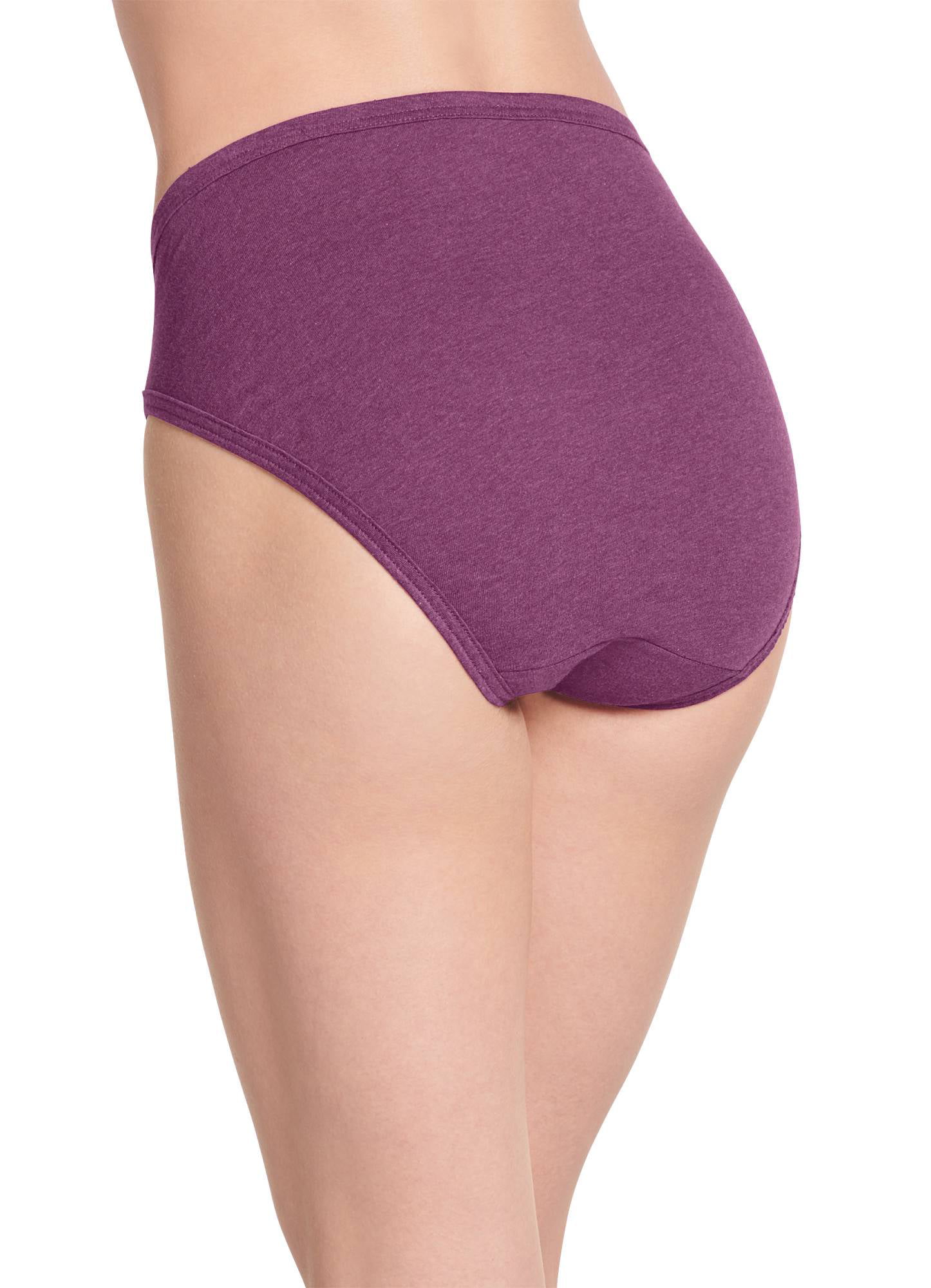 Jockey Women's Underwear Plus Size Classic French Cut - 3 Pack, Light  Pink/Floral Fields/Lavender, 8