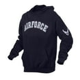 thumbnail image 1 of Rothco Military Embroidered Black/Navy Pullover Hoodies - Air Force, Large, 1 of 3