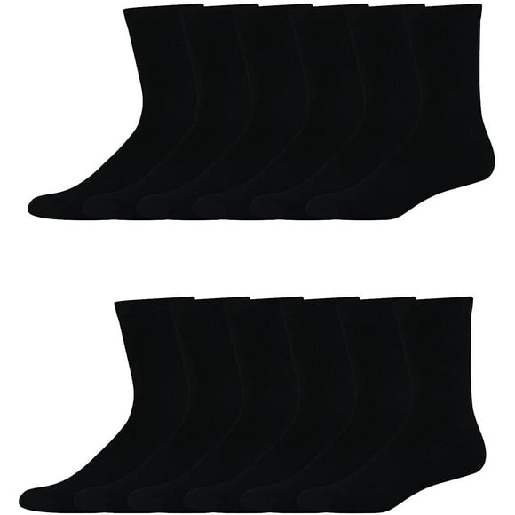 AmPm mens Freshiq X-temp Active Cool Crew Socks, 12-pack
