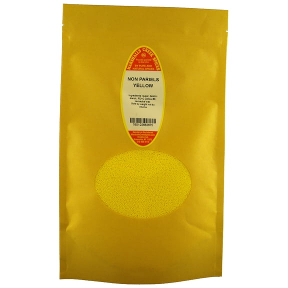 Marshalls Creek Spices NON PARIELS YELLOW 10 oz. Kraft Stand Up Pouch ECO Friendly Recyclable Mailer