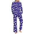 thumbnail image 3 of Censtreet Women's Pajama Set, 2 Piece Lounge Outfits Button-Down Sleepwear Long Sleeve With Pockets Ladies Pjs, 3 of 7