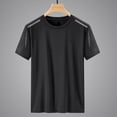 thumbnail image 4 of Nwiuh Men's Workout Shirts Dry Fit UPF 50+ Sun Shirts Cooling Moisture Wicking Athletic Gym Tops Black 3XL, 4 of 9
