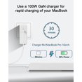 thumbnail image 2 of Cargador USB-C de 100 W POANW para MacBook, adaptador GaN plegable, 2 of 8
