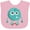 AD-Pink, variant on Inktastic Furry Monster, Blue Monster, Cute Monster, Silly Boys or Girls Baby Bib