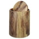 thumbnail image 5 of GOOHOCHY Papelera de imitación de grano de madera, tapa abatible, papelera redonda para el hogar y la Oficina, 5 of 7