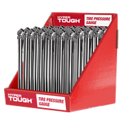 Hyper Tough Chrome Pencil Tire Gauge 6" Length for Multiple Makes and Models - 25000