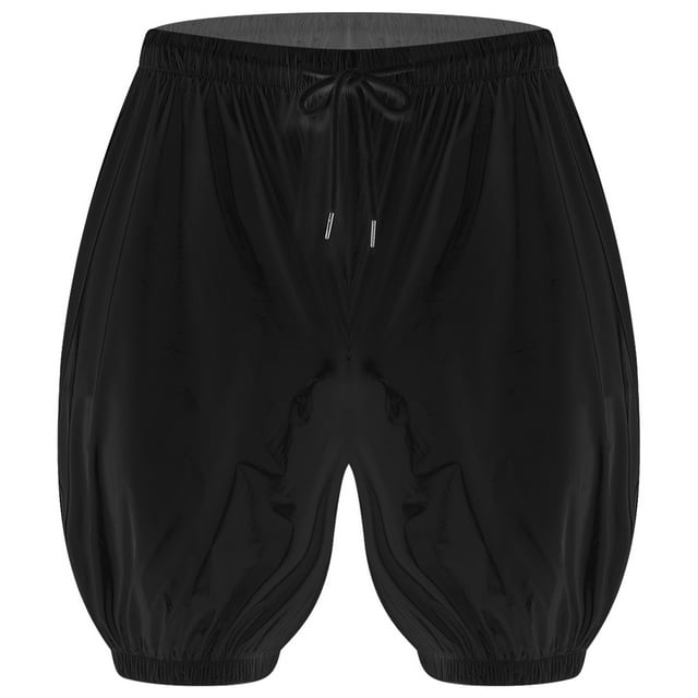 Moggemol Unisexe Imperméable Réutilisable Couvre-Couche Élastique Short d'Incontinence Lavable Patient Âgé Boxeurs Noirs G