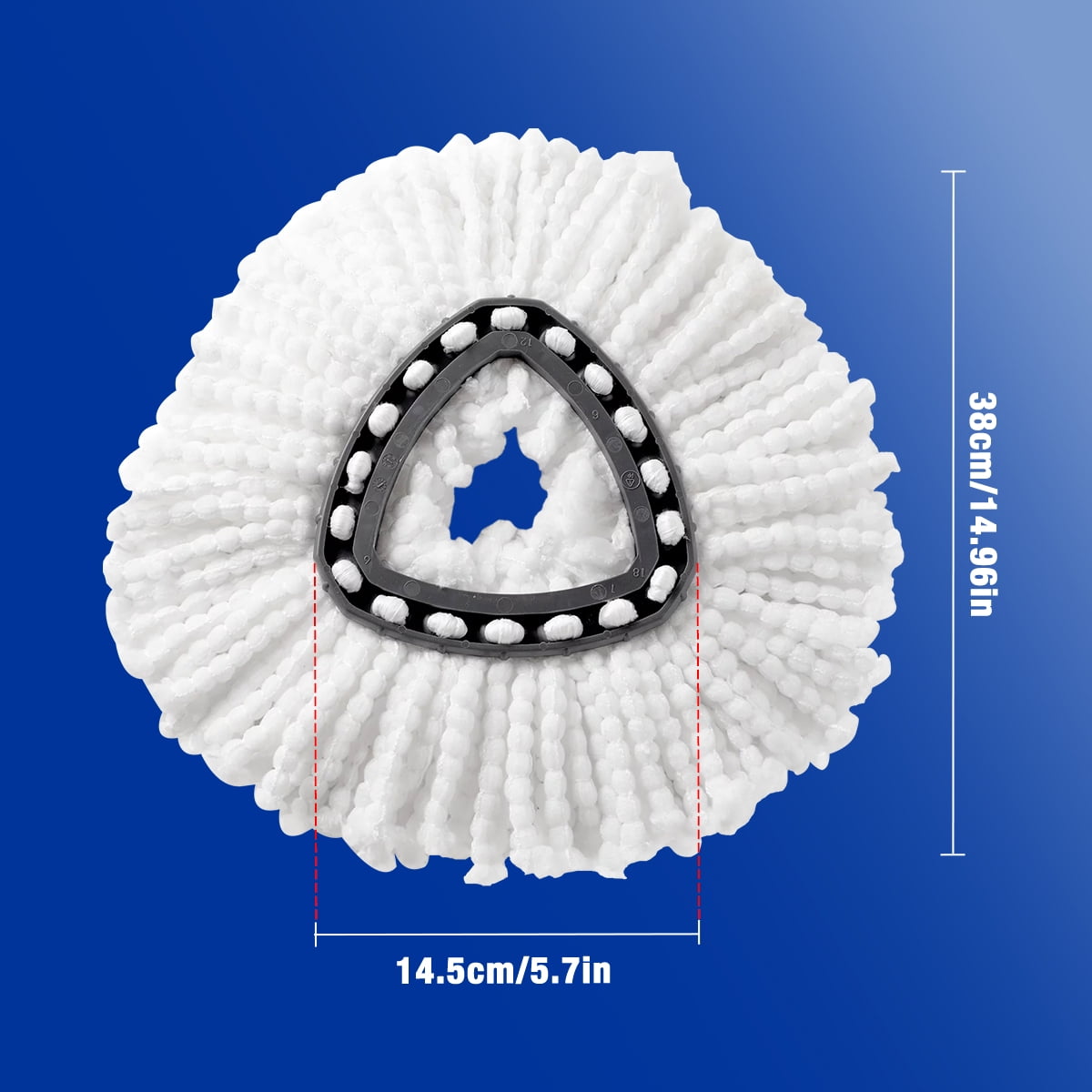 Home Times Spin Mop Head for O-Cedar Spin Mop Refill, EasyWring Spin Mop Microfiber Refill, Easy Cleaning Mop Head Replacement 4 Pack