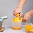 thumbnail image 5 of Citrus Juicer Manual Press, Pulp Separator, Non-Slip Base, Easy Squeezing, Drip-Free Pouring, Fresh Juice Lovers, Home Bartenders, Efficient Extractor Akmoler | Yellow, 5 of 9