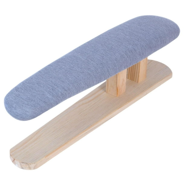 Tabla de planchar pequeña profesional, práctica, portátil, con base de madera, taburete para planchar 57 cm x 13 cm x 16 cm