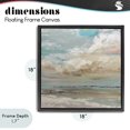 thumbnail image 4 of Stupell Industries Transitional Cloudy Beach Brushstrokes Black Floating Frame Canvas Art, 18 x 18, by Kim Curinga, 4 of 8