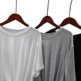 thumbnail image 6 of Noric Women Tie Front Modal T-Shirt Crew Neck Knotted Loose Fit Short Sleeve Casual Lightweight Flowy Tops, 6 of 7