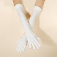 thumbnail image 7 of Ball Party Velvet Long Gloves Green Gloves, Gloves * 1 Pair Gloves, Green, 7 of 7