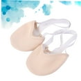 thumbnail image 6 of DEEPCRAFF Beige Half Toe Ballet Shoe with Toe Room and Double Elastic Placement, 6 of 8