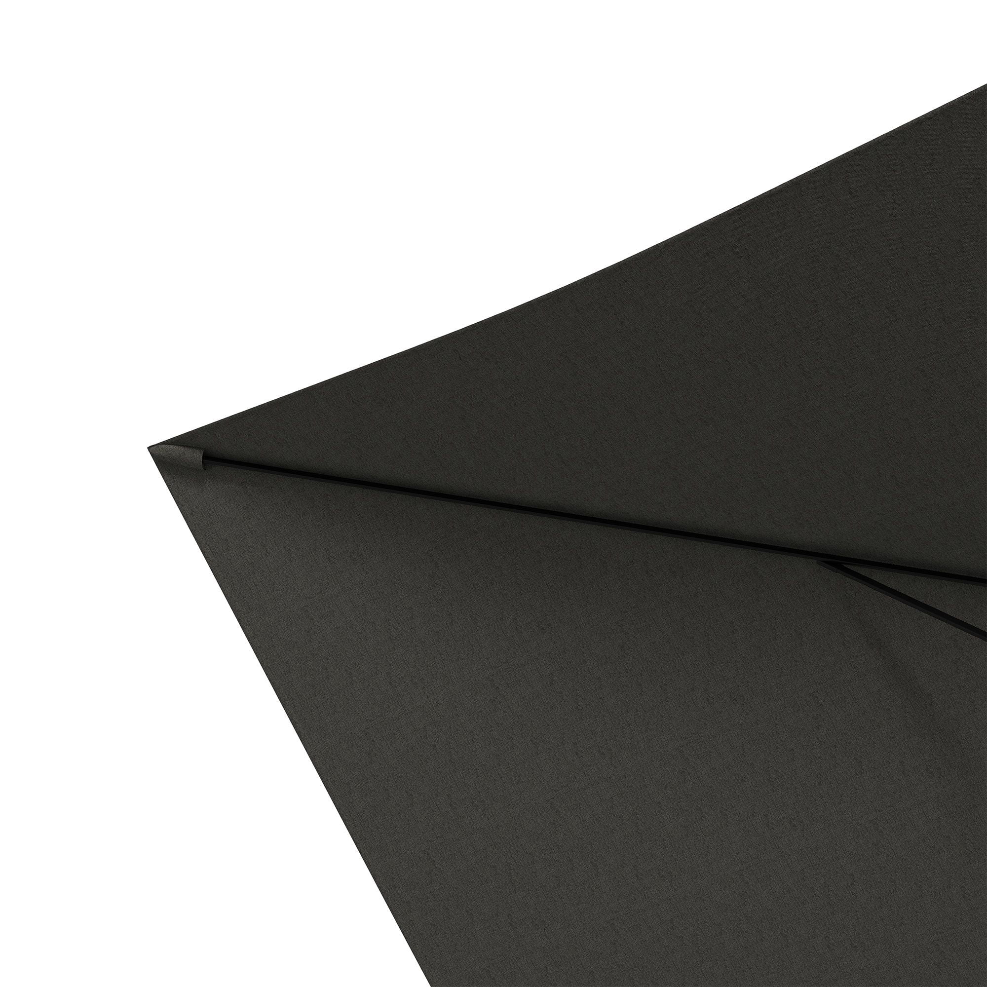 Outsunny 6.5' x 10' Rectangular Outdoor Patio Umbrella, Dark Gray Polyester Canopy with Aluminum Frame, Crank & Push-Button Tilt, UV Protection for Garden, Deck and Dining Area