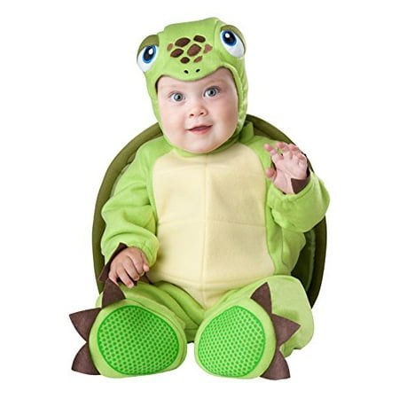 InCharacter Baby's Tiny Turtle Costume, Green, X-Small