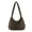 Brown, variant on Cloud Pleated Shoulder Bag for Women and Girls Modern Crossbody Bag Large Capacity Nylon Handbag