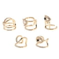 thumbnail image 1 of unbranded 5Ud Anillos De Dedo Dorados Ajustables Con Único Y Detalles Para Mujer, 1 of 8