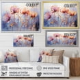 thumbnail image 4 of Designart "Purple Tulips Charm II" Abstract Botanicals Floater Framed Wall Art Living Room, 4 of 7