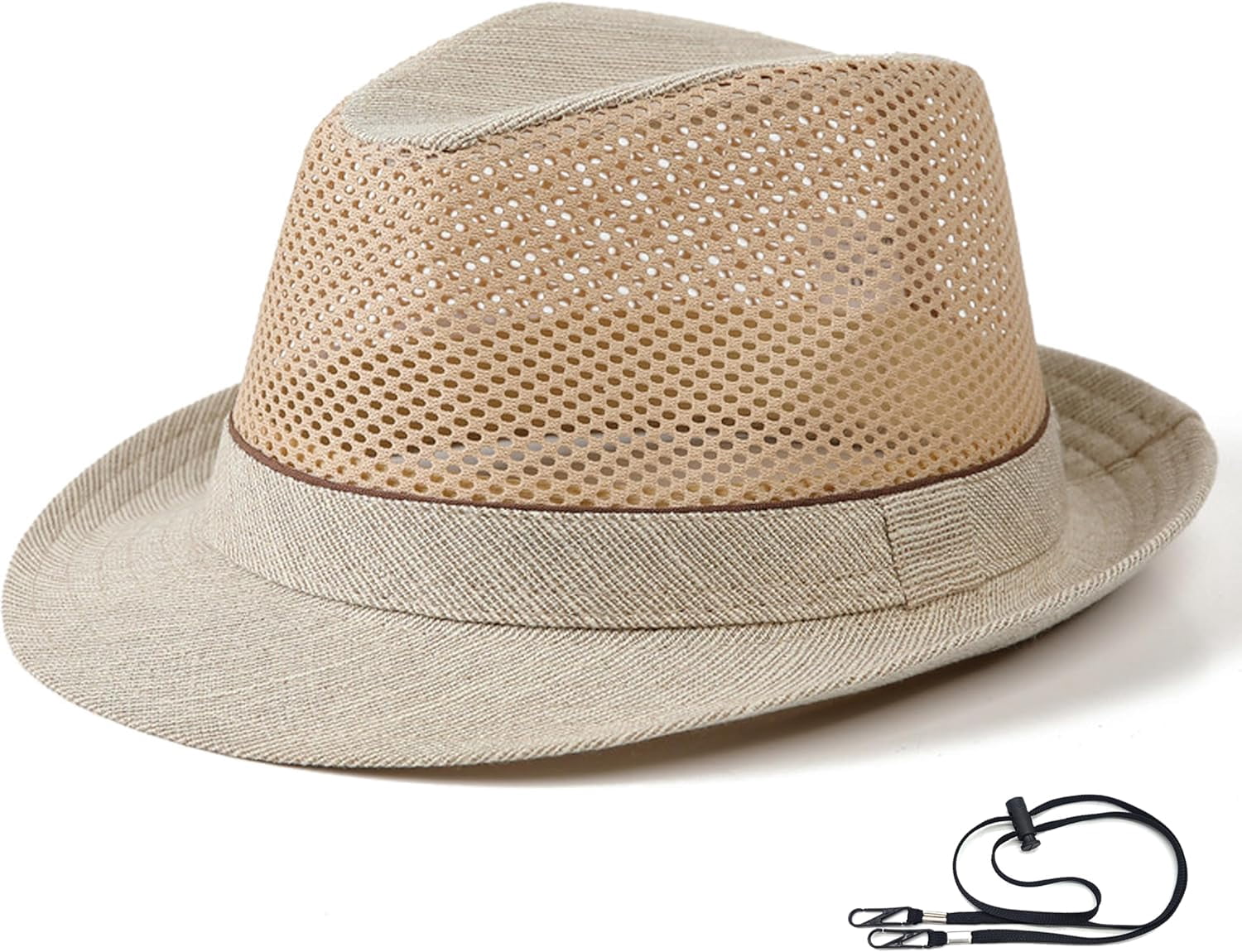Ferrecci Black Wool Crushable Fedora with Removable Feather 