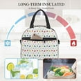 thumbnail image 4 of Naloa Happy Graduation Print Lunch Bag for Women & Men Insulated Lunch Box or Cooler Lunch Tote Bags for Work, Travel, Outdoor, 4 of 5