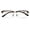 Matte Black/Gold, variant on Men Aluminum Optical Frame Rectangular Reading Glasses with Titanium Temple Half Rimless 144MM Ti04 +1.00