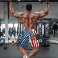 thumbnail image 3 of Yuyamidu Mens Patriotic Swim Trunks 250th Patriotic American Flag Eagle Print Quick Dry Beach Board Shorts for 4th Of July Summer Swimwear Man M, 3 of 8