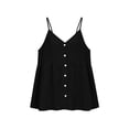 thumbnail image 5 of BUIGTTKLOP Cotton Linen Camisole Tops for Women Summer Sleeveless Spaghetti Strap Tank Tops V Neck Loose Fitted Camis, 5 of 6