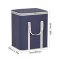 thumbnail image 3 of Fwttom Stackable Storage Bins With Lids, Dark Blue Moving Bags with Thickened Zippered Top, Large Capacity Storage Box for Quilt, Household Clothing Organization, 3 of 6