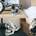 thumbnail image 5 of TOOPOOT Skull Glasses Stand, Creative Eyeglasses Rack, Sunglasses Spectacle Display, Key Holder Resin Sculptures for Entryway, Home, Office, Desk, Nightstand, 5 of 8