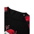 thumbnail image 5 of Hirigin Store Family Matching Christmas Set Dinosaur Print Long Sleeve Round Neck Tops/Romper Plaid Trousers, 5 of 10
