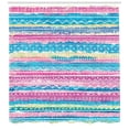 thumbnail image 3 of Ambesonne Tribal Shower Curtain, Watercolor Aztec Stripes, 69"Wx84"L, Blue Pink Cream, 3 of 3