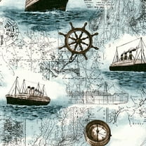 MoreFarther Peel and Stick Self Adhesive Pirate Ship Wallpaper, 17.71" x 236.22", 1 Piece