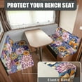 thumbnail image 2 of Uorisanigo Mandala Lotus Camper Dinette Cushion Covers - Elastic Loveseat Slipcovers Sofa Furniture Covers for Travel Trailer Couch, Washable (1 Backrest Cover & 1 Bench Cover), 2 of 7