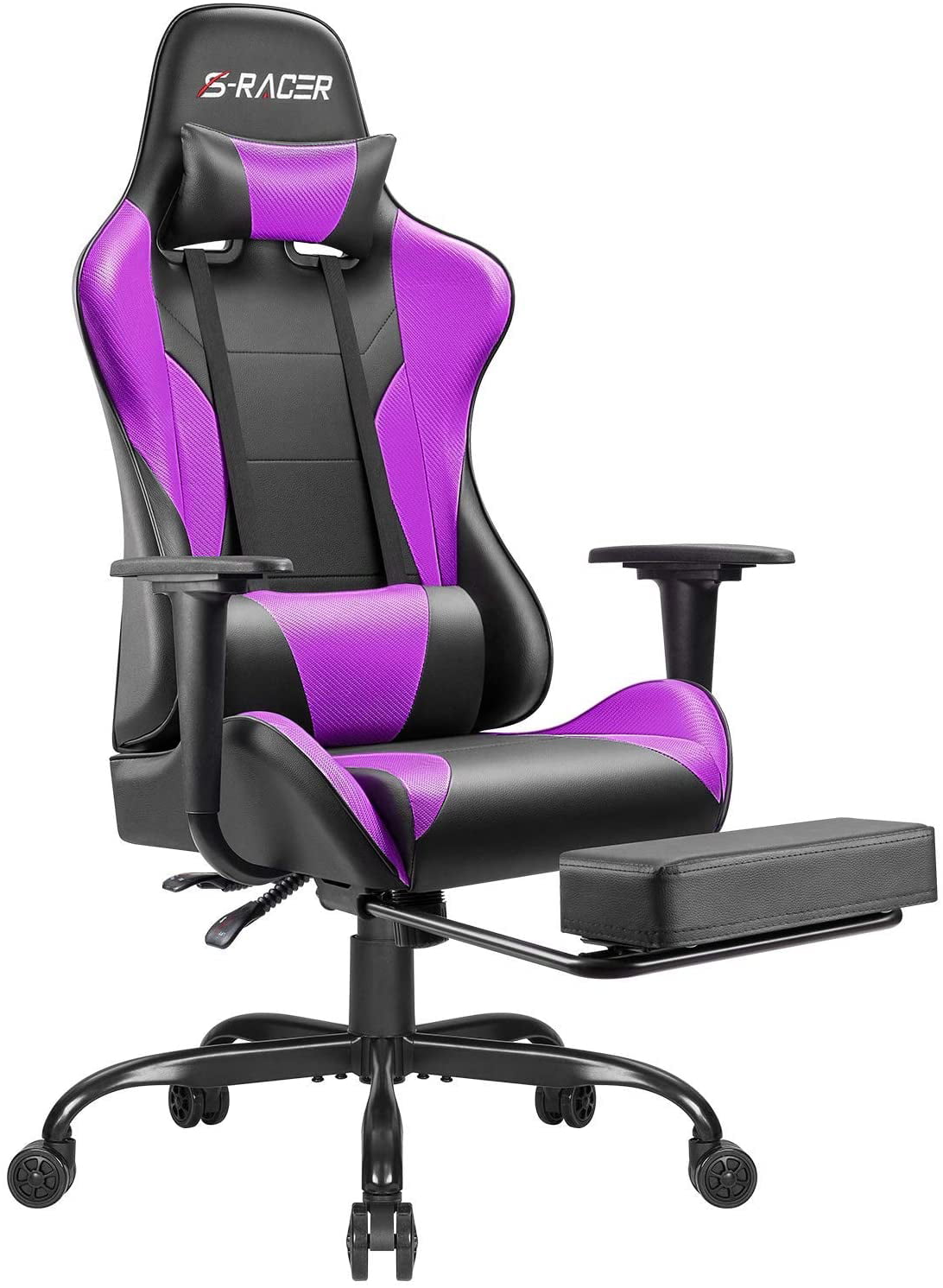 Walnew High Back Gaming Chair Ergonomic Gaming Computer Chair,Purple