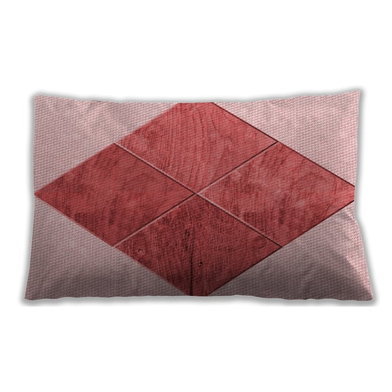 Ahgly Company Indoor Rectangular Contemporary Lumbar Throw Pillow, 13 inch by 19 inch