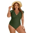 thumbnail image 6 of Verno Fashion Women's Bathing Suit One Piece Tummy Control Swimsuit Full Coverage Retro Ruffle Swimwear, 6 of 13