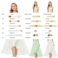 thumbnail image 4 of EnJoCho Girls Floral Print Maxi Dress Square Neck Ruffle Short Sleeve Bow Waist High Long Dress For Little Girls Wedding Birthday Party Holiday Dress, 4 of 4
