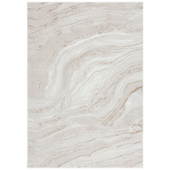 SAFAVIEH Parker Sheeva Abstract Area Rug, Beige/Ivory, 5'3" x 7'6"