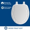 thumbnail image 2 of Asiento de inodoro Mayfair 34EC 000, madera esculpida con hiedra, color blanco, 2 of 6