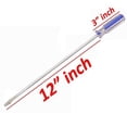 thumbnail image 3 of Wideskall 2 Pieces 12" inch Extra Long Philips #2 + 1/4" inch Flat Slotted Screwdriver Set, 3 of 3