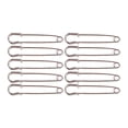 thumbnail image 1 of 10pc Silver Tone Large Strong Duty Safety Pins Diy Sewing Tools Stainless Steel, 1 of 5