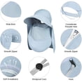 thumbnail image 4 of Sombreros de visera para mujer, sombrero de verano de ala ancha, sombreros de golf para mujer UV 50, gorra de sol plegable y plegable... Xemadio LRWJ320-3, 4 of 6