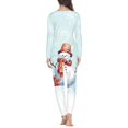 thumbnail image 4 of Conjunto de pijama de dos piezas con diseño navideño para mujer, ropa de dormir informal para el hogar, ropa de dormir con estampado a pedido, Otoño e Invierno, 4 of 4