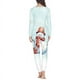 thumbnail image 3 of Conjunto de pijama de dos piezas con diseño navideño para mujer, ropa de dormir informal para el hogar, ropa de dormir con estampado a pedido, Otoño e Invierno, 3 of 3