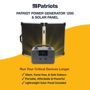 4Patriots Patriot Power Generator 1200 Silent, Fume-Free Solar Generator for Reliable Backup Power