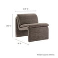 thumbnail image 3 of Accent Chair, Gold, Fabric, Living Room Lounge Cafe Lobby Hospitality Restaurant, Modern Contemporary, HB37607, 3 of 9